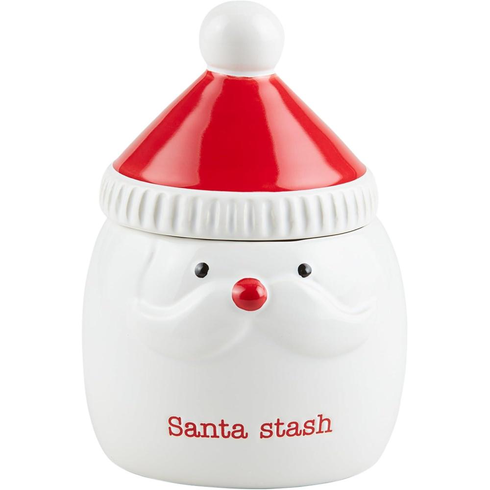 image:imageMud Pie Small Christmas Treat Jars Santa 6 x 4 dia