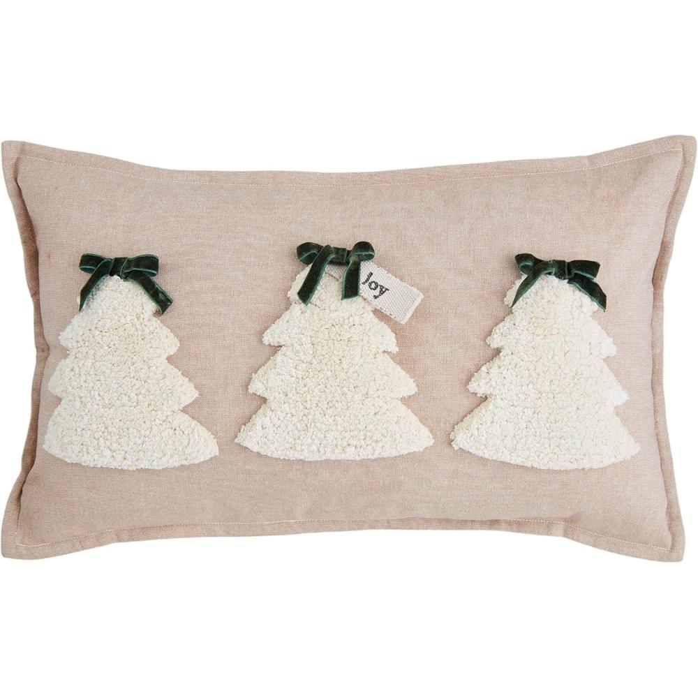 image:imageMud Pie Tufted Christmas Pillow Lumbar 12 x 20