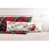 Mud Pie Christmas Santa Scene Long Pillow, 11″ x 35″, White