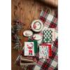 Mud Pie Christmas Time Sentiment Plate PLATTERS & Trays, 6 1/2″ x 10″, WHITE(6 1/2″ x 10″ (Pack of 4))
