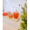 Mud Pie Glass Candy Cane Pitcher; Pitcher 50 Oz | Stirrer 10 1/2″