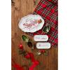 Mud Pie Holly Tidbit Bowl Set; bowl 2 1/2″ x 5 3/4″ | spreader 5 1/2″