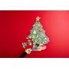 Mud Pie Kids Jumbo Christmas Tree Puzzle, 25 1/2″ x 22″