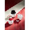 Mud Pie Small Christmas Treat Jars, Santa, 6″ x 4″ dia
