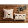 Mud Pie Tufted Christmas Pillow, Lumbar, 12″ x 20″