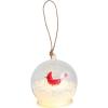 Mud Pie Christmas Cardinal Light-Up Ball Ornament