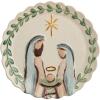 Mud Pie Christmas Nativity Round Platter