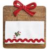 Mud Pie Christmas Red Bow Board & Towel Set