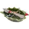 Mud Pie Holly Tidbit Bowl Set; bowl 2 1/2″ x 5 3/4″ | spreader 5 1/2″