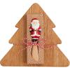 Mud Pie Tree Board Set, Santa, board 7 3/4″ x 8 3/4″ | spreader 5″