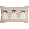 Mud Pie Tufted Christmas Pillow, Lumbar, 12″ x 20″