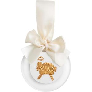 Mud Pie Christmas Baby Jesus Gold Intaglio Ornament
