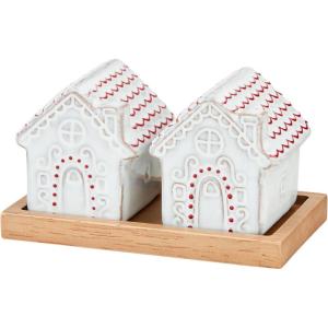 Mud Pie Ginger House S And P Shaker; 2 1/2″ x 4 1/2″