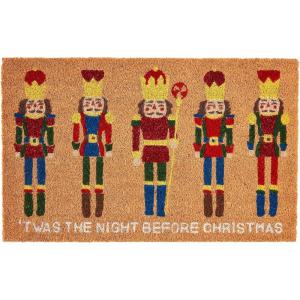 Mud Pie Glitter Christmas Doormat; 18″ x 29″
