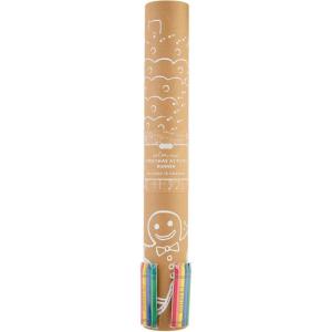 Mud Pie Kids Kraft Christmas Runner Set,Brown