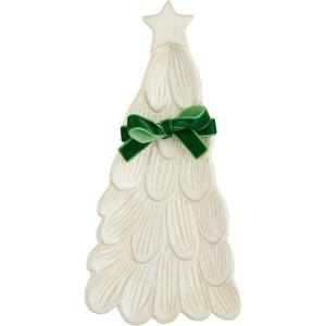 Mud Pie Tree Everything Dish PLATTERS & Trays, 9 1/4″ x 4 1/2″, WHITE(9 1/4″ x 4 1/2″)