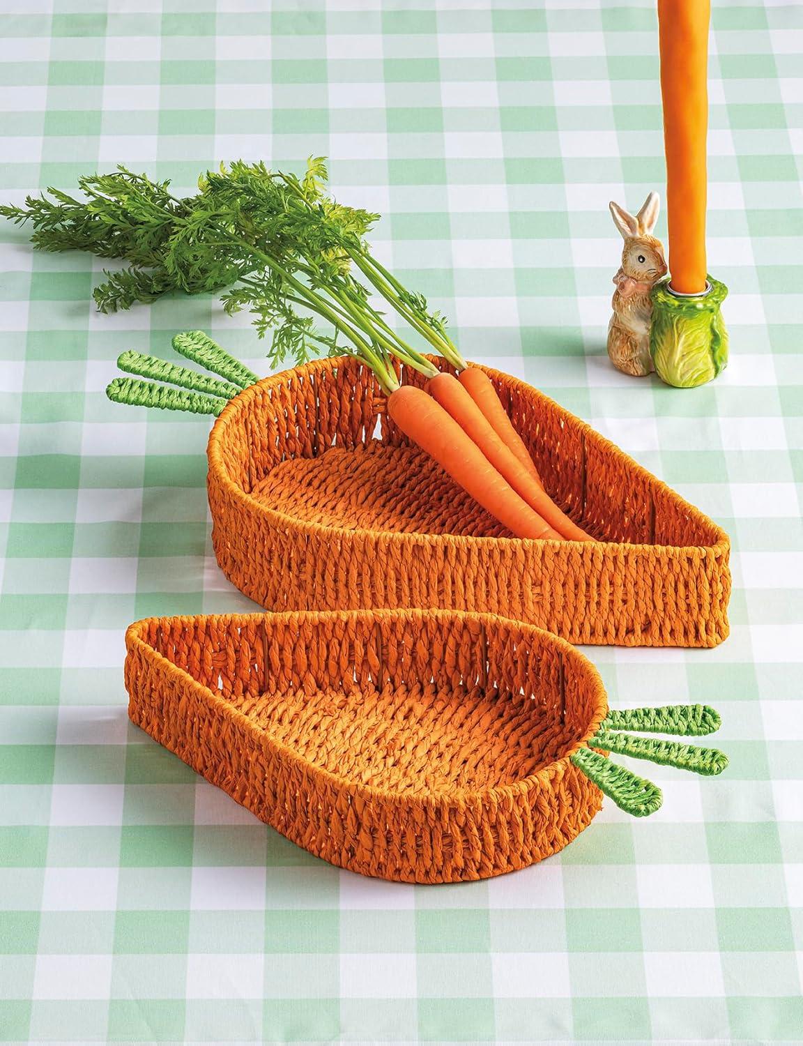 image:imageMud Pie Easter Woven Carrot Trays