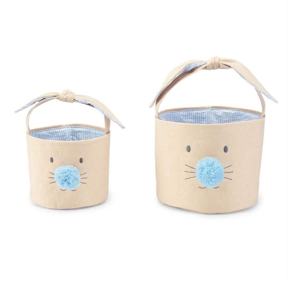 image:imageMud Pie Blue Bunny Face Easter Basket