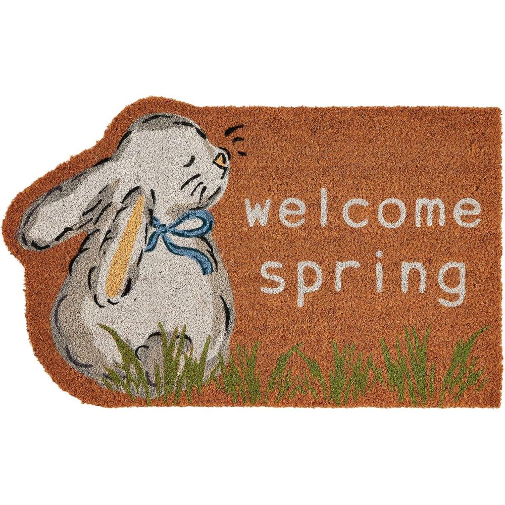 image:imageMud Pie Bunny Coir Door Mat 17 34 x 29
