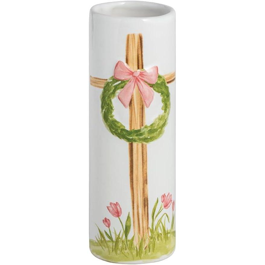image:imageMud Pie Easter Blue Bow Cross Bud VasePink