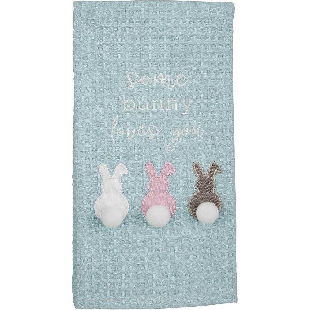 image:imageMud Pie Easter Waffle Towel Truck 8 x 125Bunnies