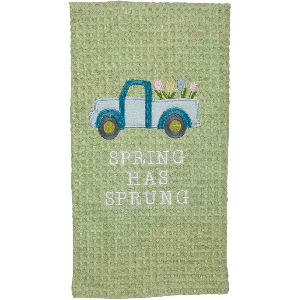 image:imageMud Pie Easter Waffle Towel Truck 8 x 125Truck