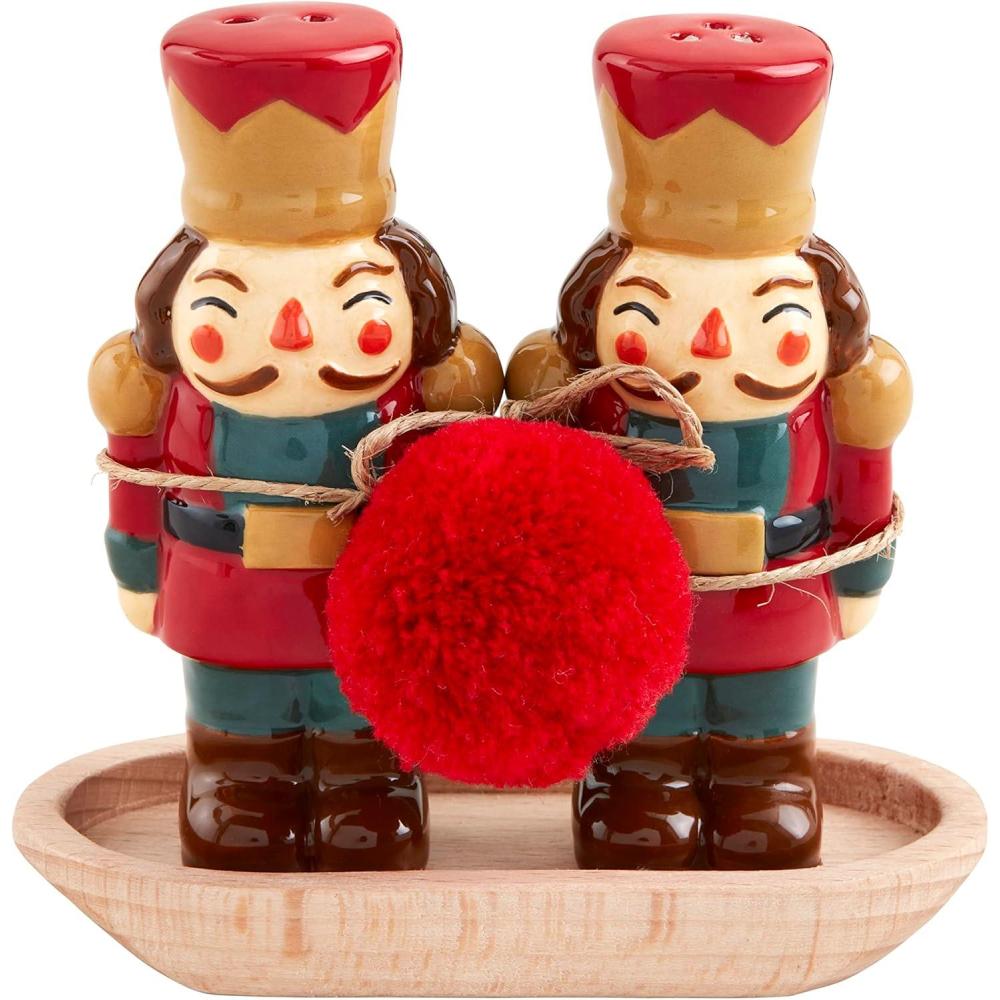 image:imageMud Pie Nutcracker Salt and Pepper Set shaker 3 14 x 3 34