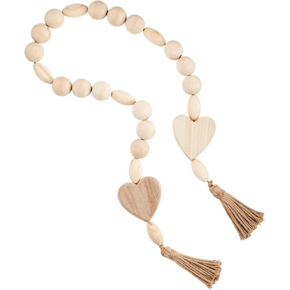 image:imageMud Pie Oversized Heart Wood BeadsHeart