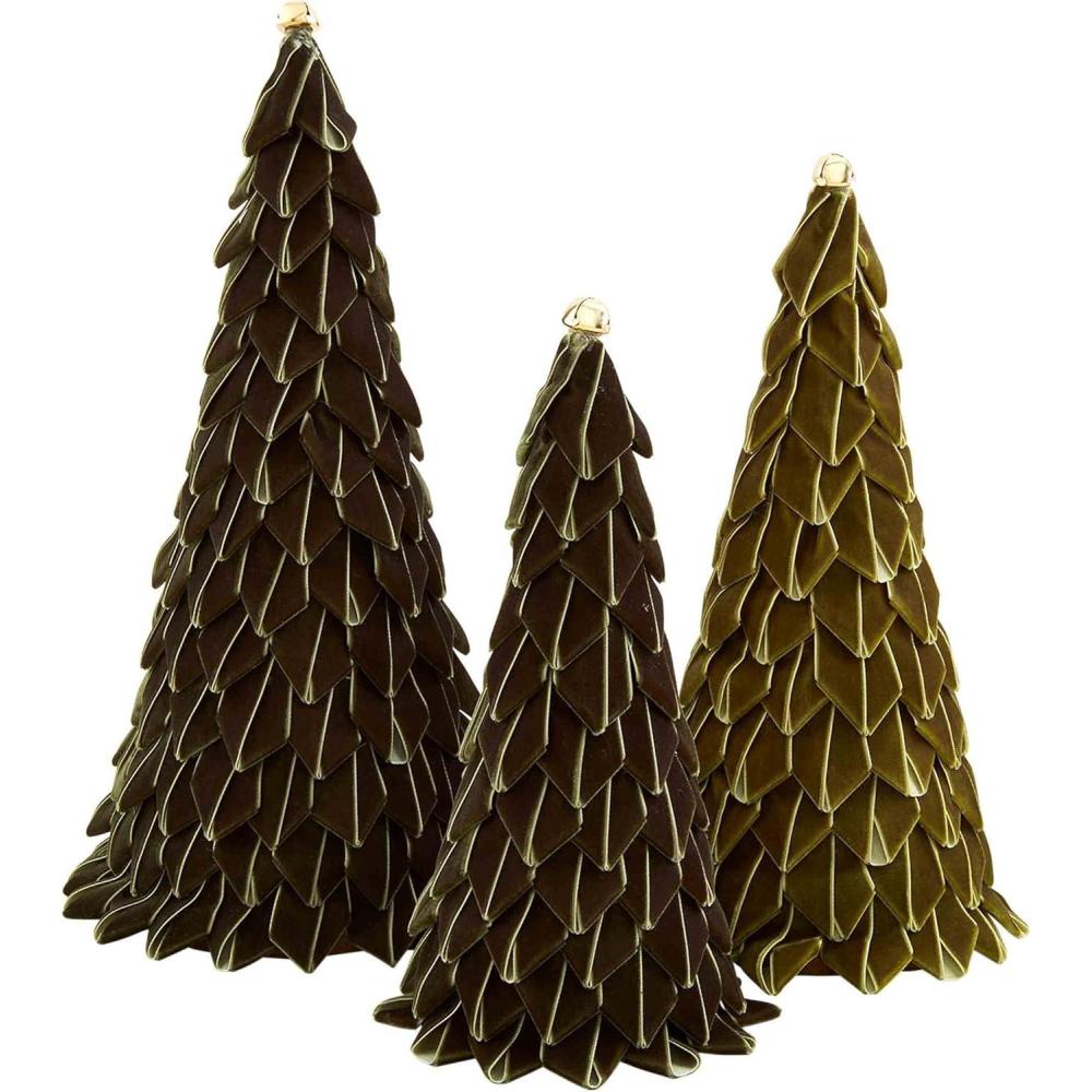 image:imageMud Pie Velvet Ribbon Trees Small 10 x 4 Dia Medium 12 x 5 Dia Large 14 x 5 34 Dia
