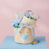 Mud Pie Blue Bunny Face Easter Basket