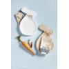 Mud Pie Bunny Board and Towel Set, White, 16 1/4″ x 10″