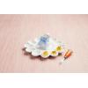 Mud Pie Bunny Deviled Egg Platter; platter 10″ dia | bunny 3 1/2″ | fork 5″
