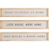 Mud Pie Canvas Backed Plaque, Love, 6.5″ x 35″