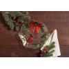 Mud Pie Christmas Cardinal Wreath Plate