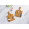 Mud Pie Easter Bow Bunny Wood Board Set(Blue)