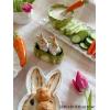 Mud Pie Easter Bunny Tray, Cabbage Tidbit Bowl, and Carrot Spreader Set