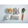Mud Pie Easter Mini Hook Pillow, Bunny Tail, 8″ x 8″(Bunny Tail)