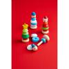 Mud Pie Kids Christmas Stacker Toy, Santa, 5″ x 2″ Dia