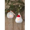 Mud Pie Light Up Christmas Ornament, Santa, Approx 5″ x 4″ Dia