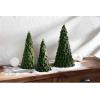 Mud Pie Velvet Ribbon Trees, Small 10″ x 4″ Dia | Medium 12″ x 5″ Dia | Large 14″ x 5 3/4″ Dia