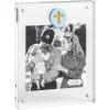 Mud Pie Acrylic White Cross Icon Picture Frame(BLUE)