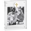 Mud Pie Acrylic White Cross Icon Picture Frame(WHITE)