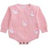 Mud Pie Baby Girl Pink Bunny Sweater Bubble