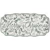 Mud Pie Christmas Merry Christmas Green Toile Tray