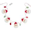 Mud Pie Christmas Tin Garland, Santa, 5″ x 60″