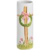 Mud Pie Easter Blue Bow Cross Bud Vase(Pink)