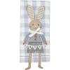 Mud Pie Easter Blue Bunny Dangle Leg Towel(Boy Bunny)