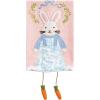 Mud Pie Easter Blue Bunny Dangle Leg Towel(Pink)