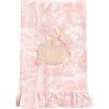 Mud Pie Easter Pink Toile Bunny Pearl Towel(Pink)