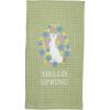 Mud Pie Easter Waffle Towel, Truck, 8″ x 12.5″(Bunny in Flower)